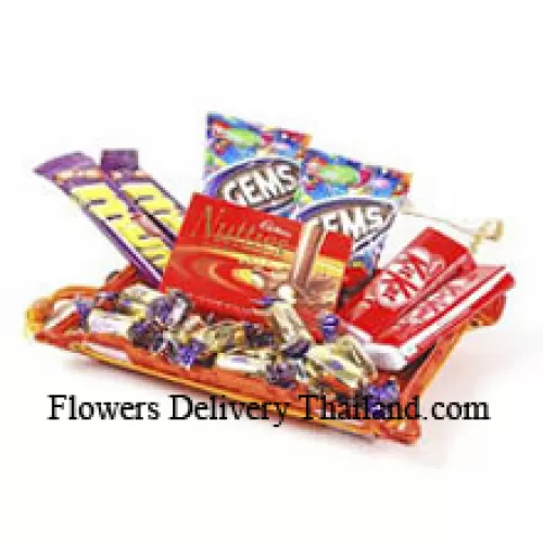 Chocolats assortis emballés cadeau (ce produit doit être accompagné de fleurs)